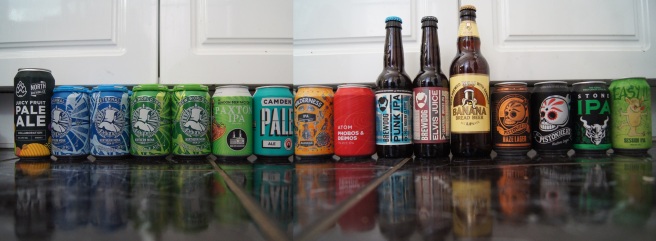 Brewdog, North Brewing co., Camden Town, Brutal Brewery, Northern Monk, The London Beer Factory, Allendale Brew Co., Atom Brewing Co.,Wells / Eagle Brewery.