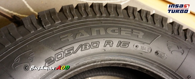 insa turbo 0ff road 4x4 tyre detail tread side wall chunks depth